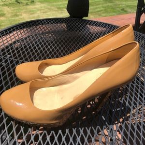 Kate Spade Camel Patent Leather Heels
